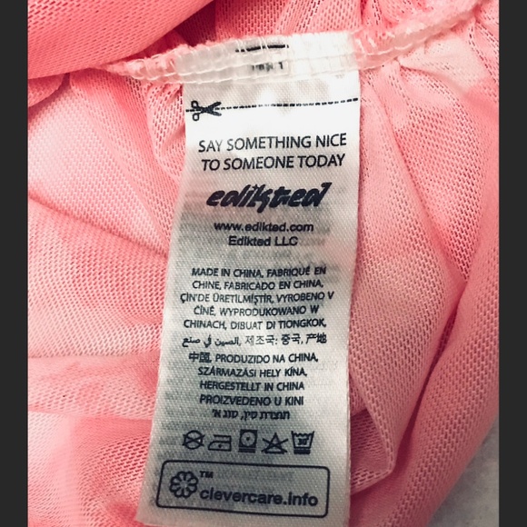 Edikted Evelyn Printed Mesh Bra tank top size XL - Picture 6 of 8